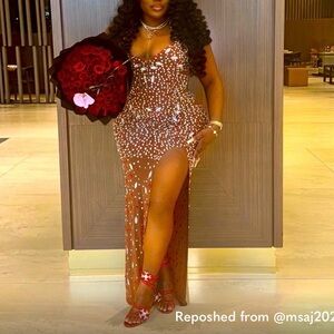 Amekana Harper Diamanté Dress